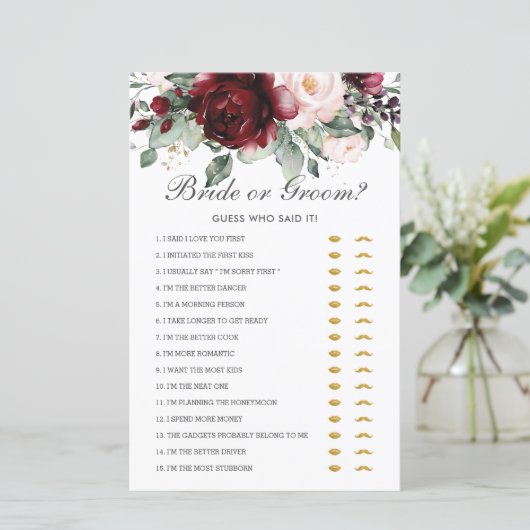 Burgundy Blumenbrille oder Gräuelratte, die es ges (Stehend Vorderseite)