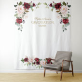 Burgundy Blush Abschluss Foto Prop Wandteppich (Beispiel)