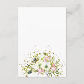 Burgundy & Blush-Bouquet - Hochzeitsdetails - Umsc Begleitkarte (Rückseite)