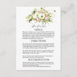 Burgundy & Blush-Bouquet - Hochzeitsdetails - Umsc Begleitkarte