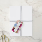 Burgundy Blush Dusty Blue Elegante Geschenkanhänger (Mit Garn)