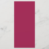 Burgundy Blush Dusty Blue Elegante Menükarte (Rückseite)