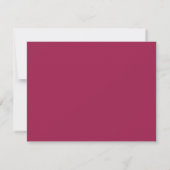 Burgundy Blush Dusty Blue Elegante RSVP Karte (Rückseite)
