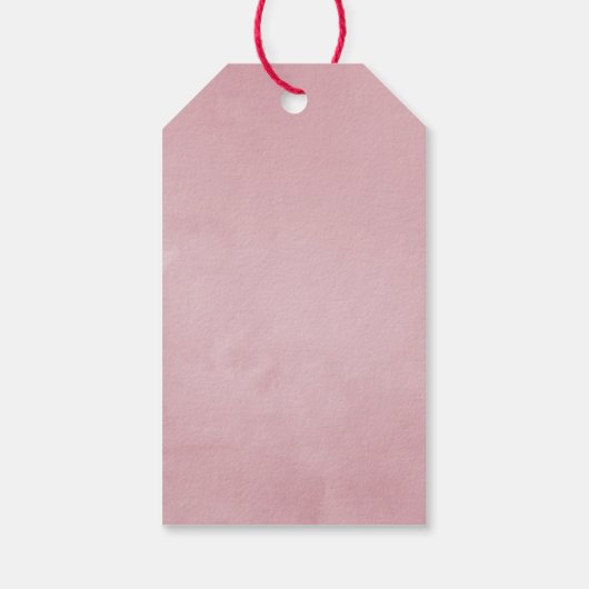 Burgundy & Blush Fall Babydusche Vielen Dank Geschenkanhänger (Rückseite)