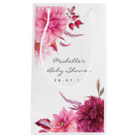 Burgundy & Blush Fall Babydusche Vielen Dank