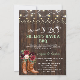 Burgundy Blush Floral Cowboy Stiefel nach meiner G Einladung