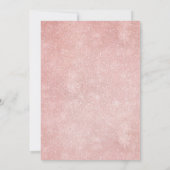 Burgundy Blush Floral Modern Geometric Wedding Inv Einladung (Rückseite)