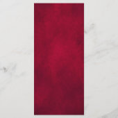 Burgundy Blush Floral Moderne geometrische Hochzei Menükarte (Rückseite)