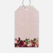 Burgundy Blush Geschenkanhänger (Rückseite)