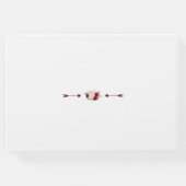 Burgundy Blush Handwriting Wedding Planner Gästebuch (Rückseite)