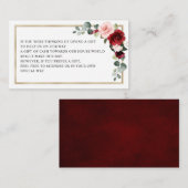 Burgundy Blush Moderne Geometrie Wünschen gut Begleitkarte (Vorne/Hinten)