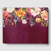 Burgundy Blush | PARTY Gästebuch (Rückseite)