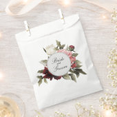 Burgundy & Blush Peony Bouquet Gevor Bag Geschenktütchen (Ausgeschnitten)