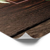 Burgundy Blush Pink 160 Gast Luxury Seating Chart Poster (Ecke)