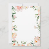 Burgundy & Blush Pink Blues Blues Hochzeit Speiche Einladung (Rückseite)