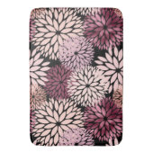 Burgundy Blush Pink Blume Badematte (Vorderseite Vertikal)