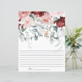 Burgundy Blush Pink Blumenbride Rezept (Stehend Vorderseite)