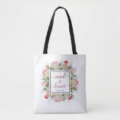 Burgundy Blush Pink Trauzeugin Wedding Tasche (Vorderseite)