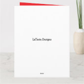 Burgundy Blush Roses Greenery Mother's Day  Karte (Rückseite)