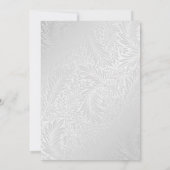 Burgundy Blush Silver Wedding Save the Date Cards (Rückseite)