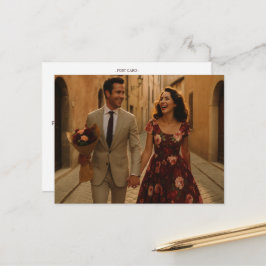 Burgundy Blush Vielen Dank Postkarte