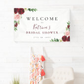 Burgundy Blush Wasserfarbe Banner (Insitu)