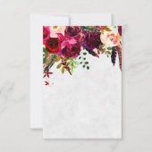 Burgundy Boho Blanche Einladung (Vorderseite)