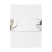 Burgundy Boho Floral Wedding Einladung Bly Band (Rückseitenbeispiel)