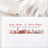 Burgundy Boho Rose Floral Pampas Grass Wedding (Insitu)