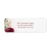 Burgundy Boho Watercolor Floral (Vorne)