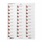 Burgundy Boho Watercolor Floral (Vorne)