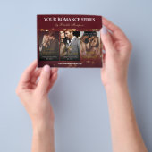 Burgundy Bokeh Romance Book Series Marketing Flyer (Gruppe)