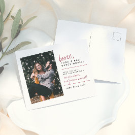 Burgundy Booze Food & Bad Dance Moves Postkarte