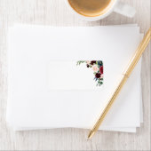 Burgundy Bouquet | Adressaufkleber (Insitu)