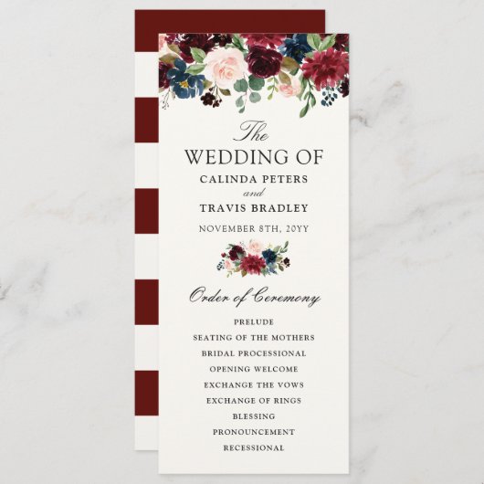 Burgundy Bouquet | Blumenzwiebelprogramm Programm (Vorne/Hinten)