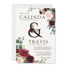 Burgundy Bouquet | kühne Ampersandlinie