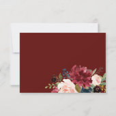 Burgundy Bouquet | UAWG | RSVP Karte (Rückseite)