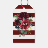 Burgundy Bouquet | Vielen Dank Geschenkanhänger (Rückseite)