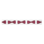 Burgundy Bow Krawatte Bowtie Groom Wedding Prom Ri Satinband (Vorderseite)