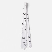 Burgundy Bow Krawatte & Green Floral Necktie (Vorderseite)