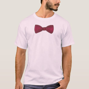 Burgundy Bow Krawatte Prom Wedding Formal Bowtie T T-Shirt