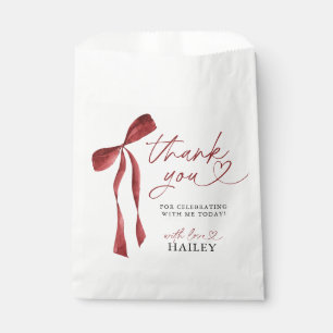 Burgundy Bow Sie bindet das Brautparty des Knotens Geschenktütchen