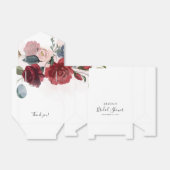 Burgundy Brautparty Floral Personalisiert Geschenkschachtel (Ungefaltet)