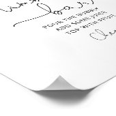 Burgundy Brautparty Mimosa Bar Poster (Ecke)