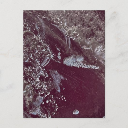 Burgundy Bubble Abstract Postkarte (Vorderseite)