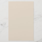 Burgundy Burnt Orange Floral Creme Briefpapier (Rückseite)