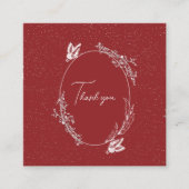 Burgundy Butterfly Card Begleitkarte (Vorderseite)