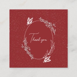 Burgundy Butterfly Card Begleitkarte