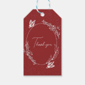 Burgundy Butterfly Card Geschenkanhänger (Vorderseite)