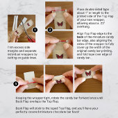 Burgundy Butterfly Mini Candy Bar Wrapper Vorlage Poster